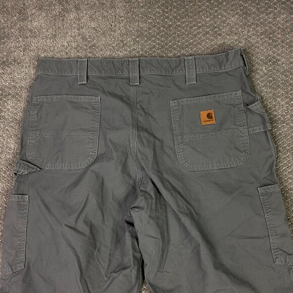 Carhartt Pants Men's 40 x 30 Gray Carpenter Original Dungaree Fit B151 FAT work - Picture 6 of 13